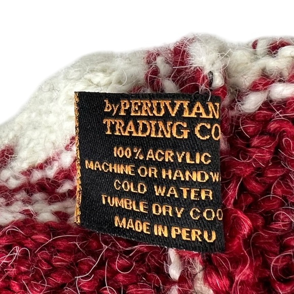 Peruvian Trading Co Maryland Flag Design Hat Made In Peru Acrylic Perika OS NWT - Picture 8 of 9